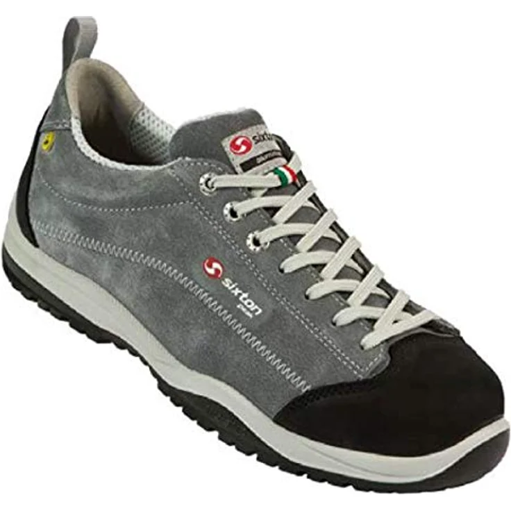 Sixton Sicherheitsschuh, Nubukleder Hydrotech und Velourspaltleder, SRC getestet, schwarz – Bild 2