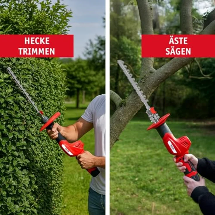 WALTER 2-in-1 Heckenschneider & Astsäge, kabellos, 12V, 2 Akkus, ergonomischer Griff, werkzeugloser Klingenwechsel, leicht & kompakt – Bild 5