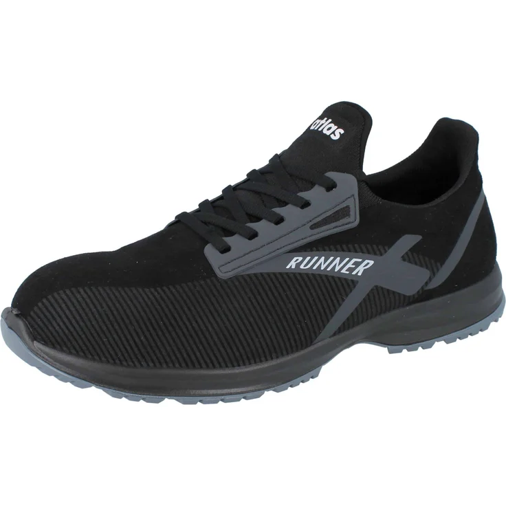 ATLAS Sicherheitsschuh Runner 95, S3 Herren Sneaker in Schwarz, flexibel & atmungsaktiv, ESD & Stahlkappe – Bild 1