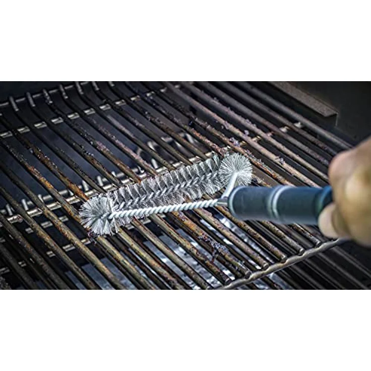 Grillfuerst Grillbürste mit Edelstahl Borsten 39,5 cm - Grill Reinigungsbürste für Grillrost, Grillrost Bürste mit breitem 3-seitigen Bürstenkopf – Bild 2