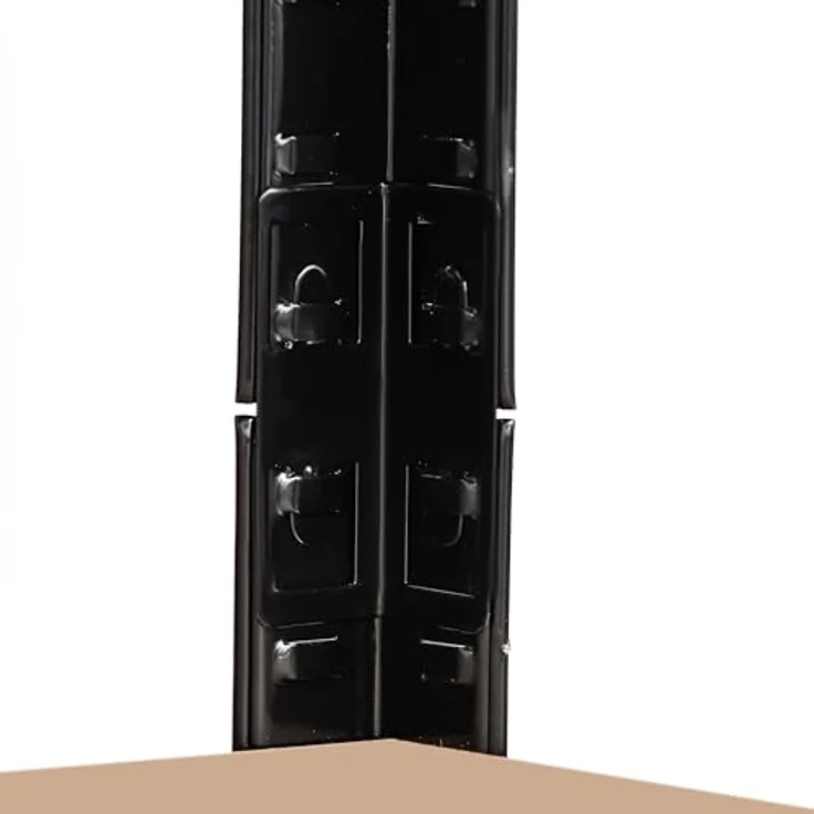 SCHULTE Regalwelt Schwerlast-Steckregal, 4 Böden à 150 kg Traglast, schwarz, 180 x 90 x 35 cm – Bild 5