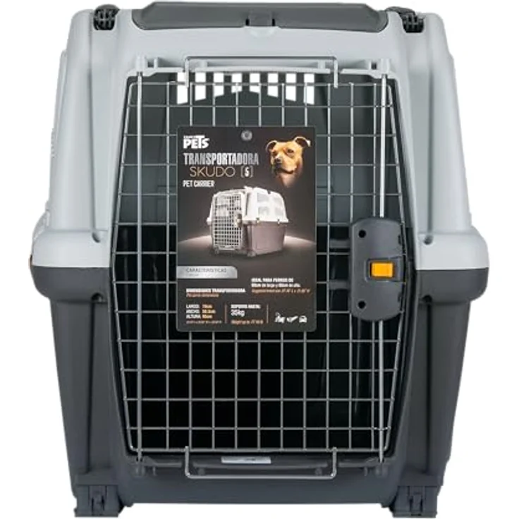 Trixie Friends on Tour Transportbox Skudo taupe/sand M (65 x 79 x 59 cm) – Bild 3