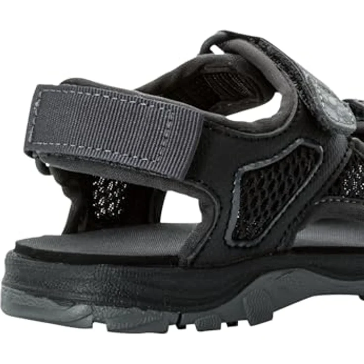 Jack Wolfskin Taraco Beach Sandal K, Sicherheitssandalen für Mädchen mit EVA-Dämpfung und griffiger Gummisohle, Schwarz, Gr. 31 – Bild 3