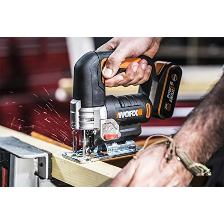 WORX 20V Akku Stichsäge WX543.2 2,0Ah 45°Schnittwinkel PowerShare – Bild 4