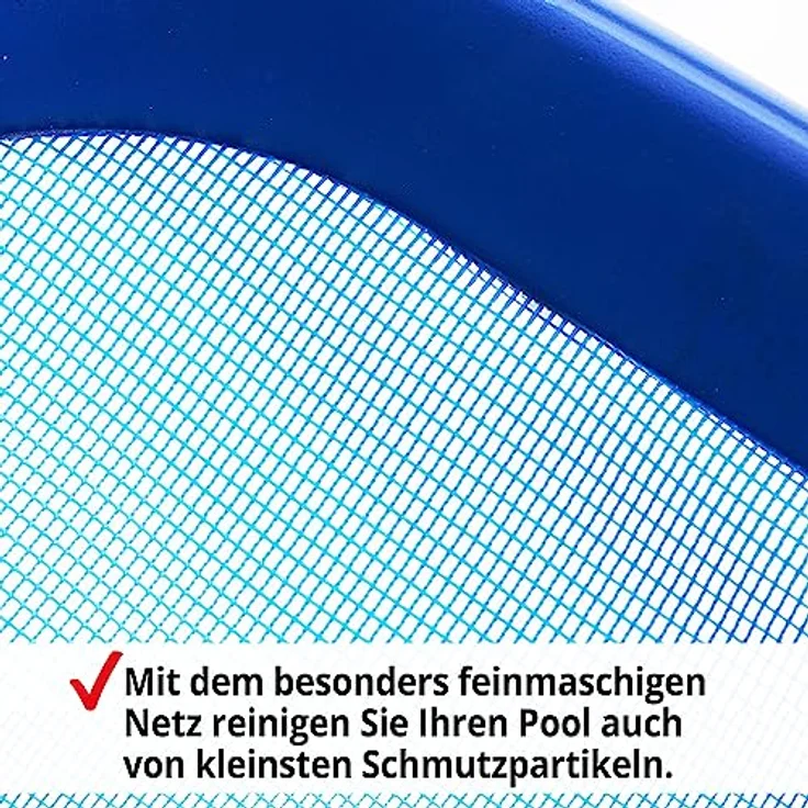 HECHT Pool Kescher Set mit teleskopierbarer Aluminiumstange, 1,9 m - 3,9 m, 32 x 30 cm Netzgröße, ideal für alle Poolgrößen – Bild 5