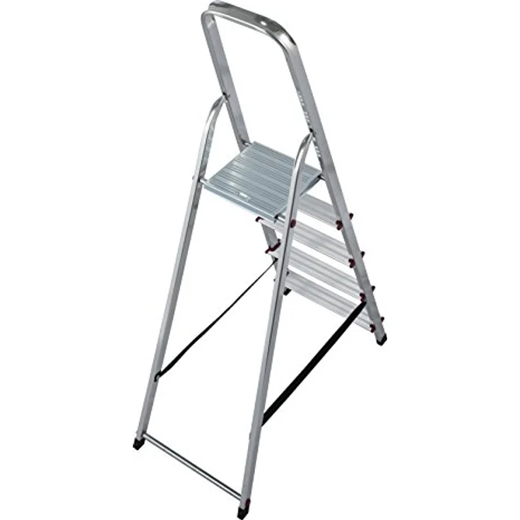 Aluminium Stufen-Stehleiter Arbeitshöhe (max.): 3.00 m Krause 000729 Silber 4.3 kg Silber – Bild 3