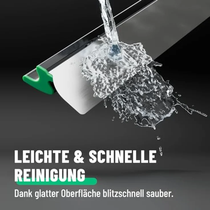 greate Flächenspachtel 600mm, Ergonomischer Glättspachtel mit Edelstahlklinge für ansatzfreies Spachteln im Trockenbau – Bild 5