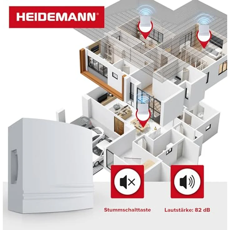 Heidemann 70148 Gong 8V max 82 dBA Weiß – Bild 4
