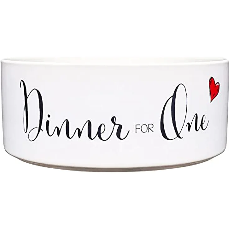 Cadouri Keramik Hundenapf » Dinner for One « Futternapf Wassernapf - 1.300 ml