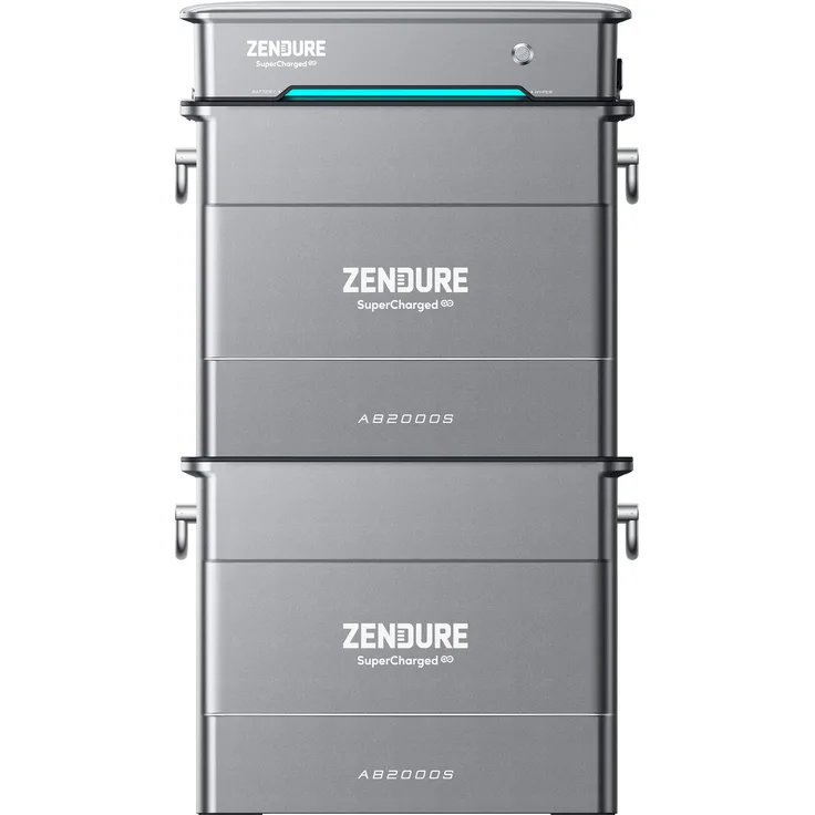 Zendure SolarFlow Bundle Hyper 2000 + 2 AB2000X, 3840 Wh Solarspeicher mit modularer Erweiterbarkeit und Plug & Play Installation