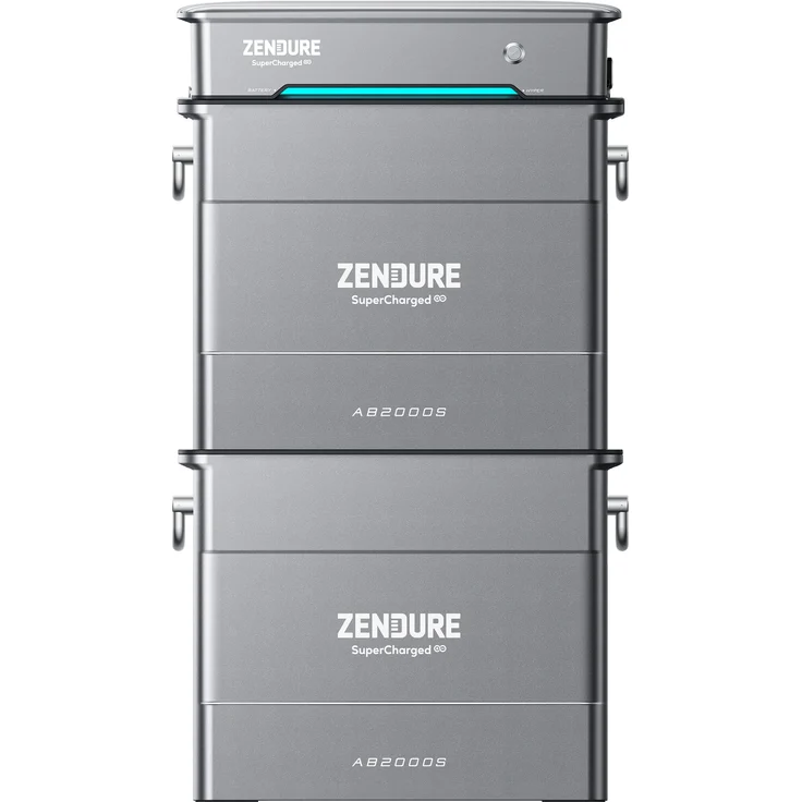Zendure SolarFlow Bundle Hyper 2000 + 2 AB2000X, 3840 Wh Solarspeicher mit modularer Erweiterbarkeit und Plug & Play Installation