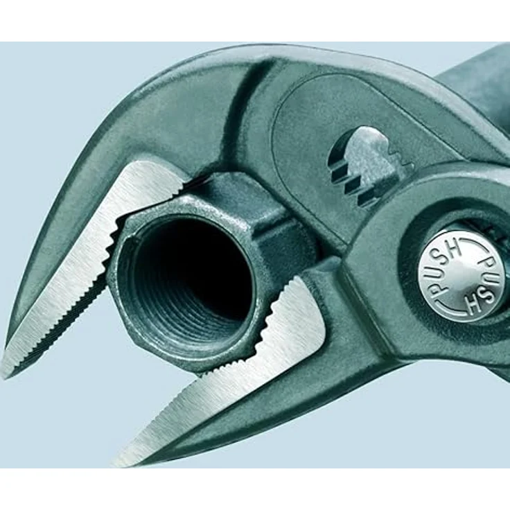 KNIPEX 87 51 250 Cobra ES Wasserpumpenzange extra-schlank grau atramentiert mit rutschhemmendem Kunststoff überzogen 250 mm – Bild 3