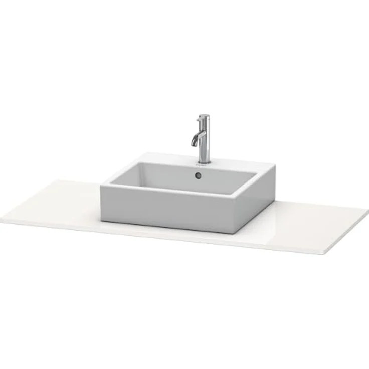 Duravit XSquare Konsole 060D, 800 x 550 mm, Korpusmontage, Farbe: Nordic Weiß Seidenmatt Lack – Bild 2