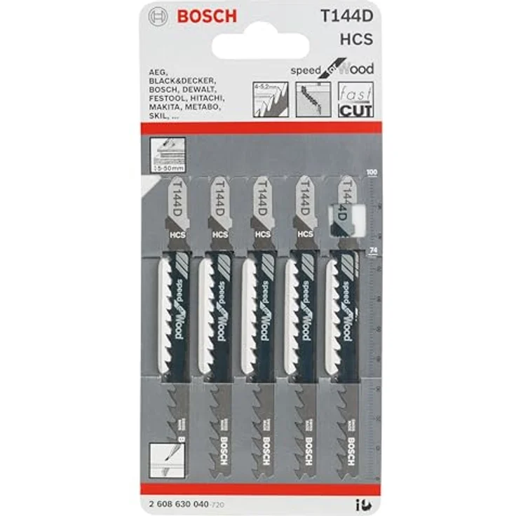 Bosch Professional Stichsägeblatt (5 Stück, für Weichholz und Platten bis zu 50 mm, Zubehör für Stichsäge) – Bild 2
