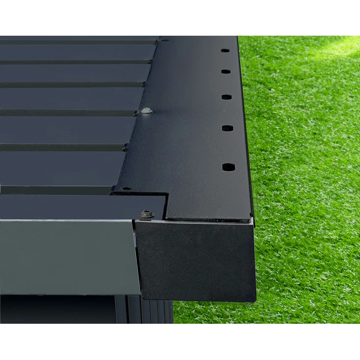 Hörmann Ecostar Laubabdeckung für Euroline ESD 5 Gerätehäuser, tiefschwarz, 223 x 11 x 1,4 cm (L x B x H)
