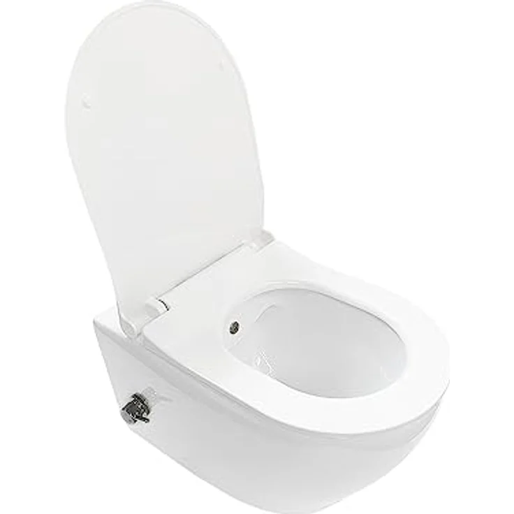 Aloni Spülrandlos Hänge Dusch Wand WC Taharet Bidet Toilette mit integrierter Armatur, Luxusmarke, Farbe: unbekannt – Bild 2