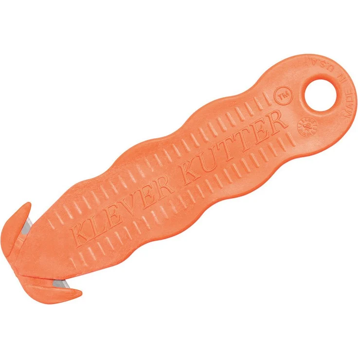 Berger & Schröter Klever Cutter KCJ-1G, Teppichmesser mit verdeckter Klinge, orange