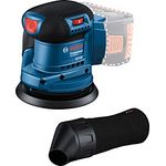 Bosch GEX185-LI Exzenterschleifer, 125mm, 10000rpm, 20000opm, Akku 18V Li-Ion, robust und langlebig