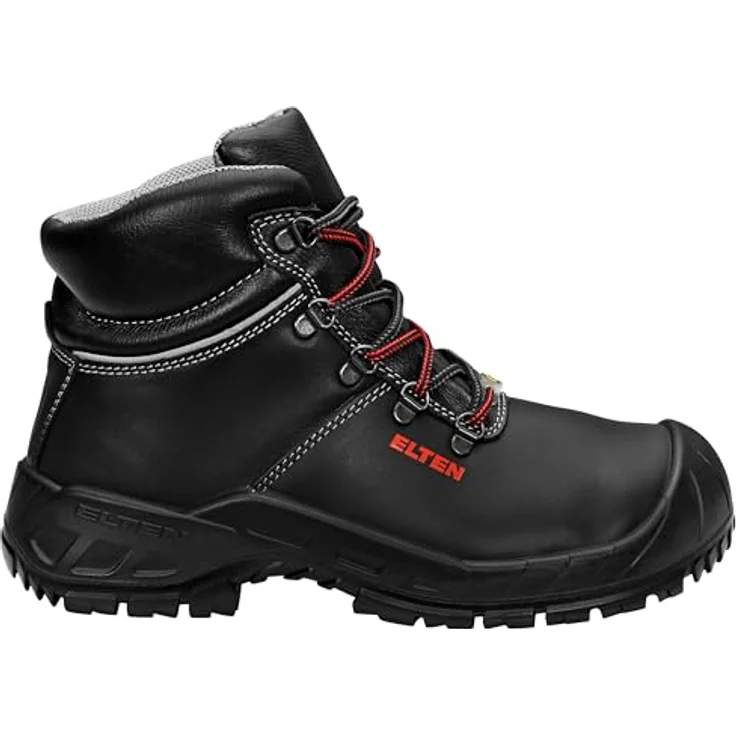 ELTEN® unisex S3 Sicherheitsstiefel "RENZO Mid ESD", schwarz, mit Stahlkappe, durchtrittsicher und rutschhemmend, Größe 48 – Bild 9