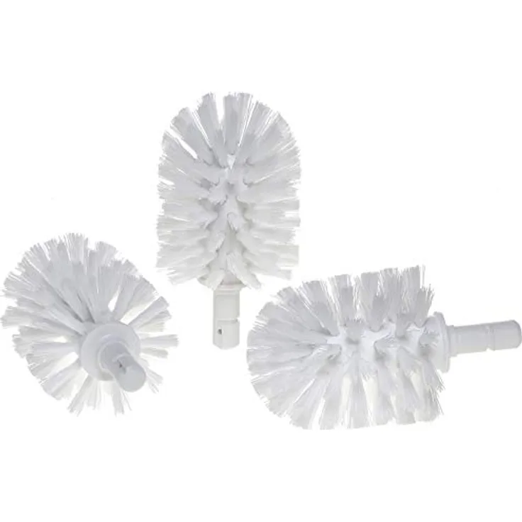 KEUCO Ersatz Toiletten-Bürstenkopf, austauschbar, im 3er Set lose, 12,7x6,9cm, weiß, Original Hersteller, WC-Bürste Ersatzbürstenkopf - Preisvergleich
