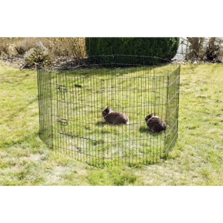 Kerbl Welpen- und Kleintiergehege 78*57cm, 8 Gitter,mit Türe – Bild 3