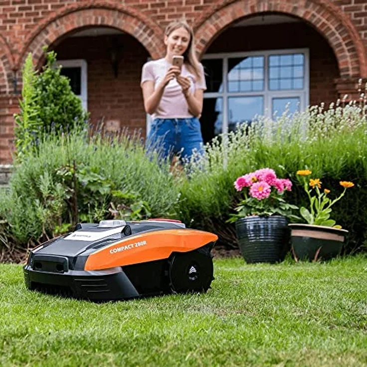 Yard Force Mähroboter Compact 400RiS, bis 400 m² Rasenfläche, 16 cm Schnittbreite, 20 - 55 cm Schnitthöhe – Bild 2