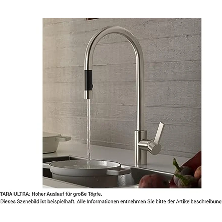 Dornbracht Tara Ultra Pull-Down Platin Gebürstet 33 870 875-06 Hochdruckarmatur – Bild 3