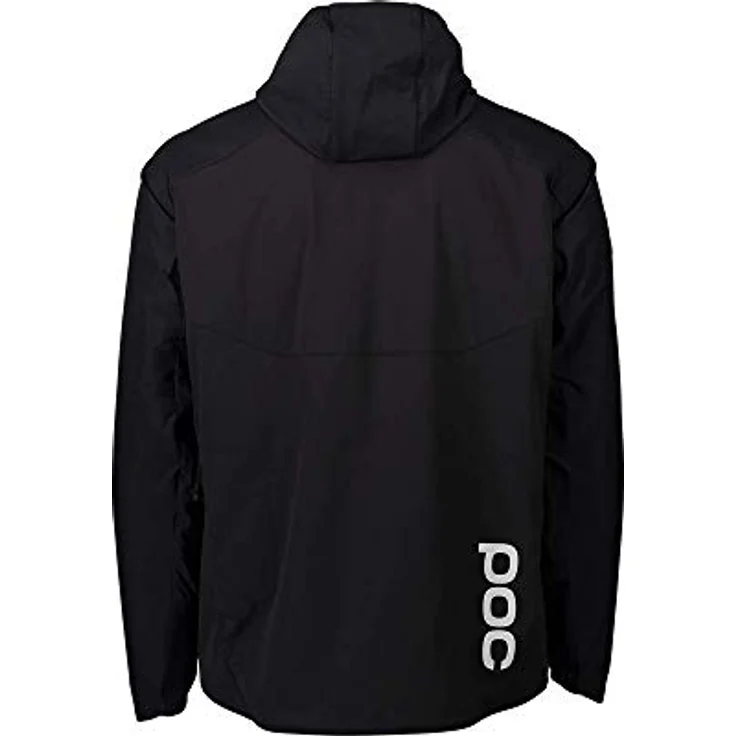 Poc Guardian Air, Herren Velojacke, winddicht und wasserabweisend, helmkompatible Kapuze, Schwarz, S – Bild 2