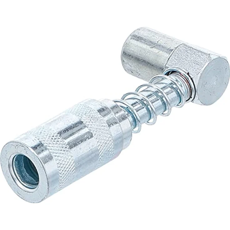 BGS 9403 | Mundstück für Fettpresse | abgewinkelt | Schmiermittelaufsatz | Hand Fettpresse, Fettpressenrohr Adapter | Schmierpresse Anschluss Nippel – Bild 2