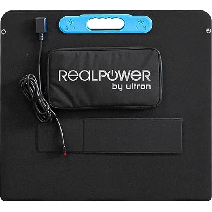 RealPower Solarpanel SP-200E, 200 Watt faltbar mit ETFE-Beschichtung, staub- und spritzwassergeschützt, 8.1 kg – Bild 4