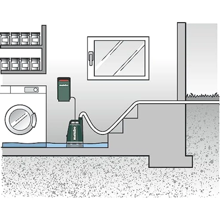 Metabo Akku-Tauchpumpe TPF 18 LTX 7000 601748850, Leistungsstarke Akku-Tauchpumpe zum Auspumpen von Klarwasser, 18V, ohne Akku/Ladegerät – Bild 8