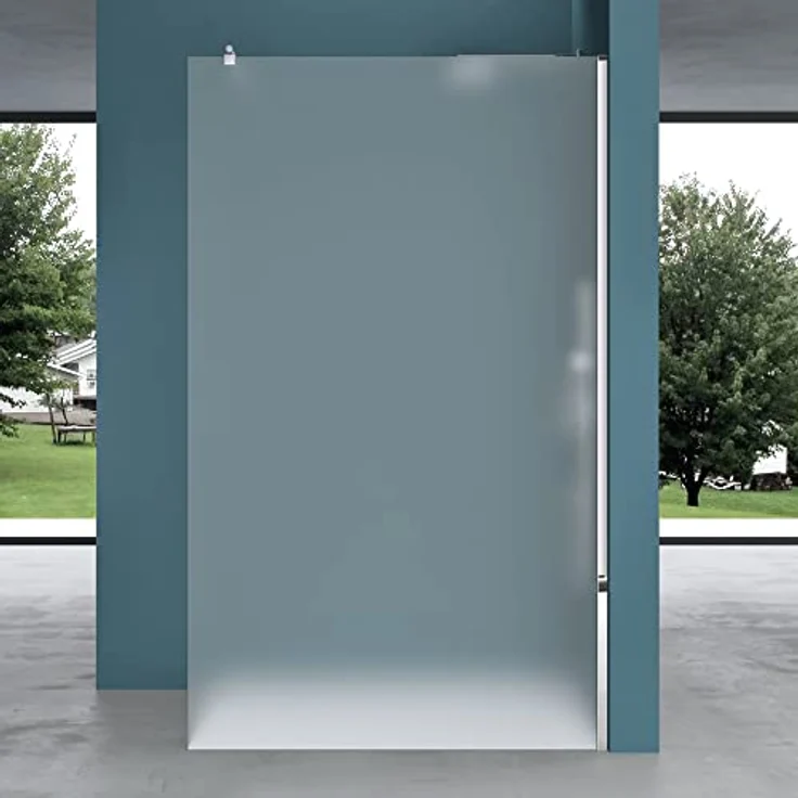 Mai & Mai Duschwand Bremen2VS, Duschabtrennung 100x200cm mit 10mm ESG-Sicherheitsglas und NANO-Beschichtung, Walk-In Design – Bild 2