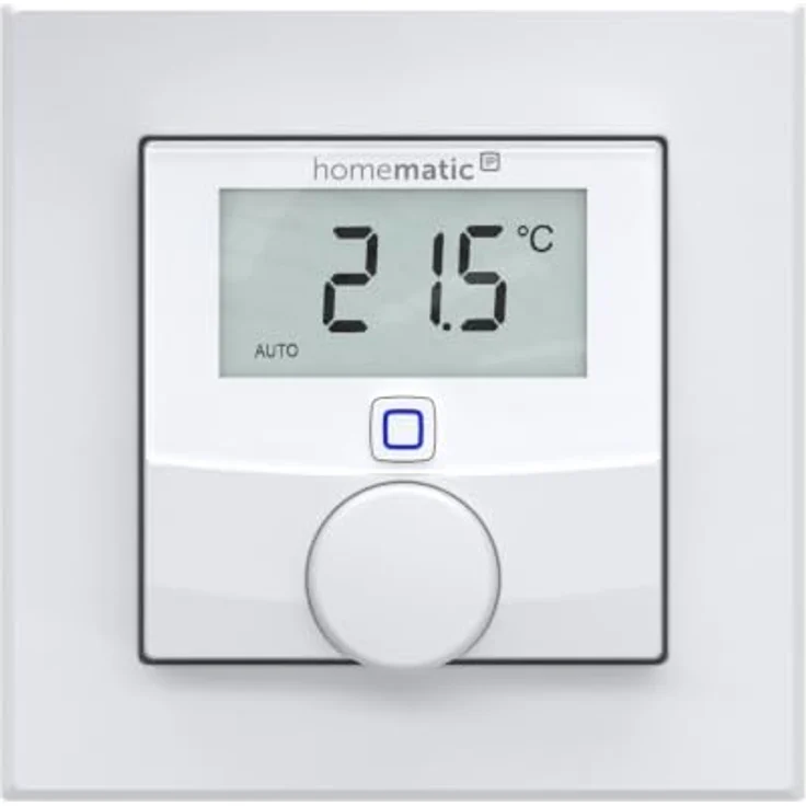 Homematic IP Wandthermostat mit Luftfeuchtigkeitssensor, programmierbar mit flexibler Montage und komfortabler Bedienung – Bild 1