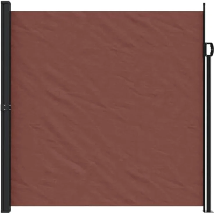 vidaXL Seitenmarkise Ausziehbar Braun 200x300 cm, Wasserfest, UV-beständig - Stahl und Aluminium, Einfache Montage – Bild 3