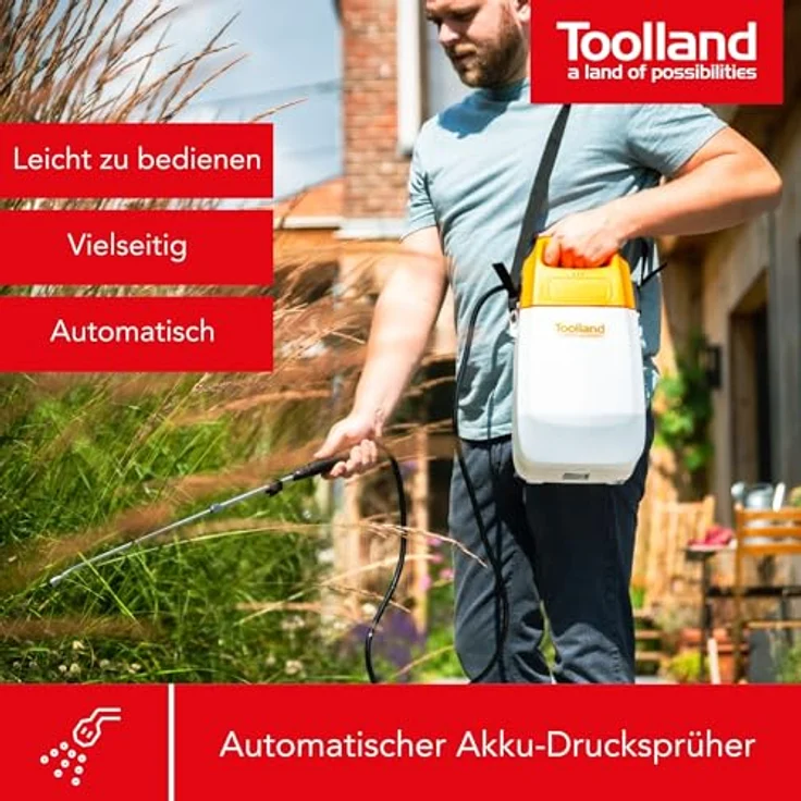 Toolland Akku-Drucksprüher 6 L – Bild 2