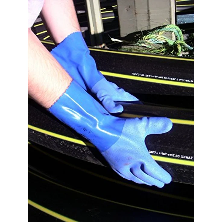 SHOWA 660, PVC €“ Beschichtung, Chemie, Blau, 9-L – Bild 4