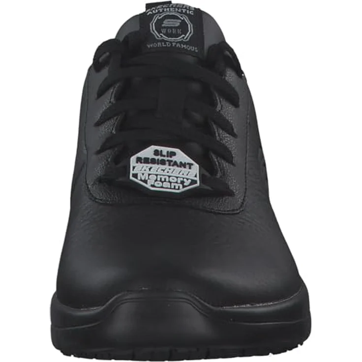 Skechers Marsing Gmina Sicherheitsschuh, rutschhemmender Damen Berufs-Sneaker im Oxford-Stil, schwarz mit Air Cooled Memory Foam – Bild 5