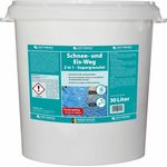 Hotrega Schnee und Eis Weg 2in1 - Supergranulat 30L Eimer, Taumittel, Auftaugranulat, Streusalz Ersatz
