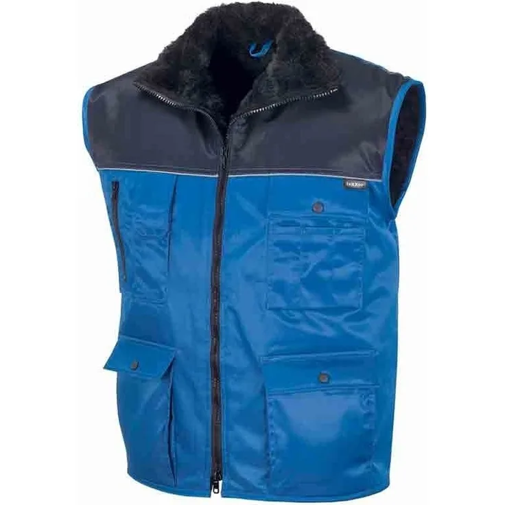TEXXOR Weste Kopenhagen Arbeitskleidung Arbeitsweste Winterweste Kälte S - XXXL  S, Kornblau / Marine