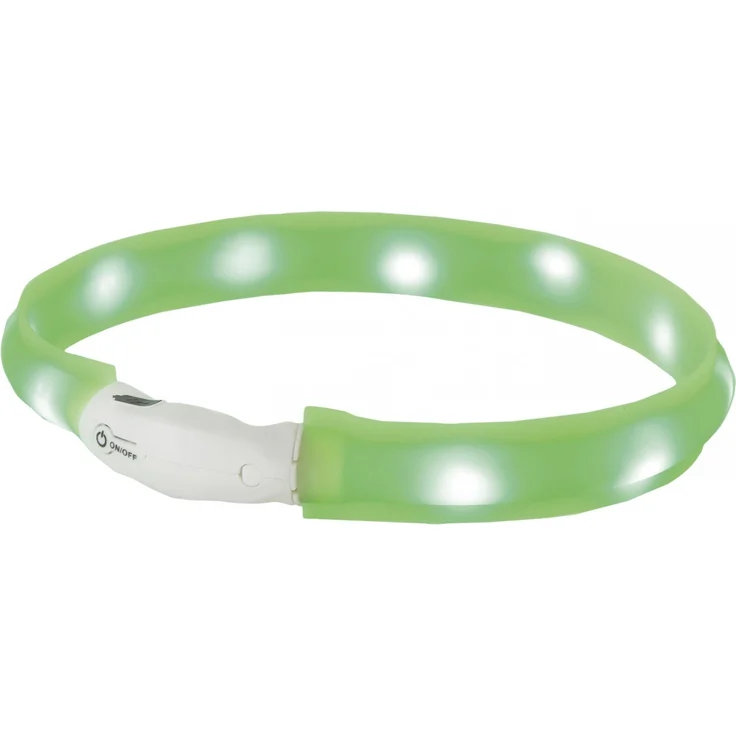 Nobby LED Leuchtband breit VISIBLE grün 25 mm 70 cm Größe L