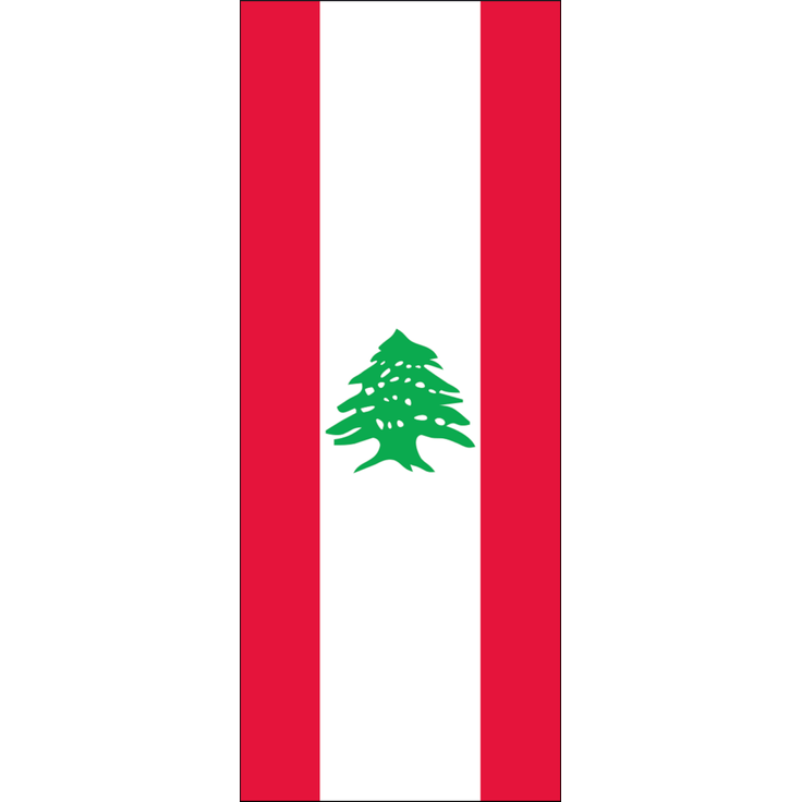 Flagge Libanon 110 g/m² ca. 300 x 120 cm