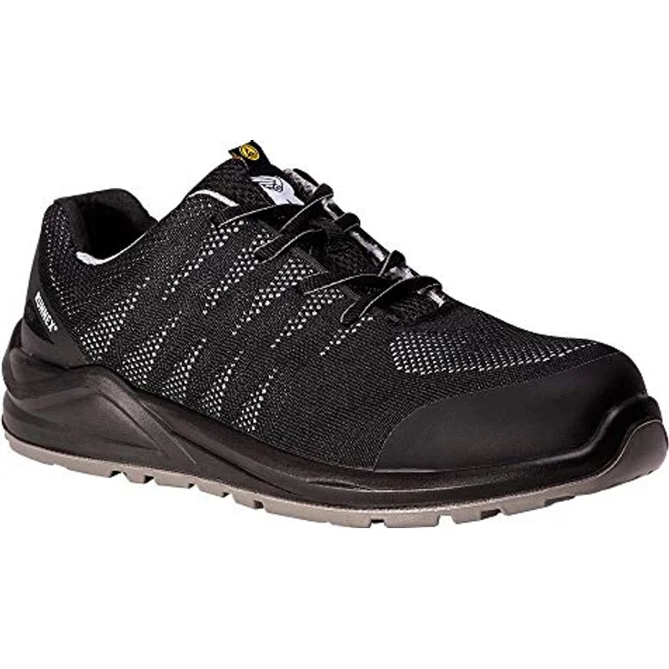 BIG SportStar 5108, Sicherheitshalbschuh S1P SRC ESD, schwarz/grau, Größe 40, atmungsaktives RUNNEX® Material, durchtrittsicher, metallfrei – Bild 1