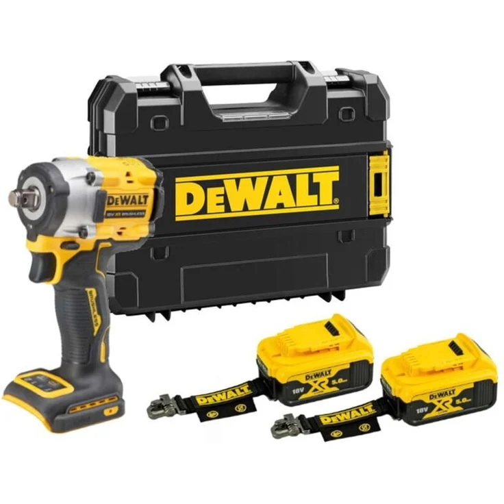 Dewalt DCF921P2LRT, 1/2'' Akku-Schlagschrauber mit 406Nm Drehmoment, 2x5.0Ah, tstak, Lanyard-fähig, ohne Ladegerät