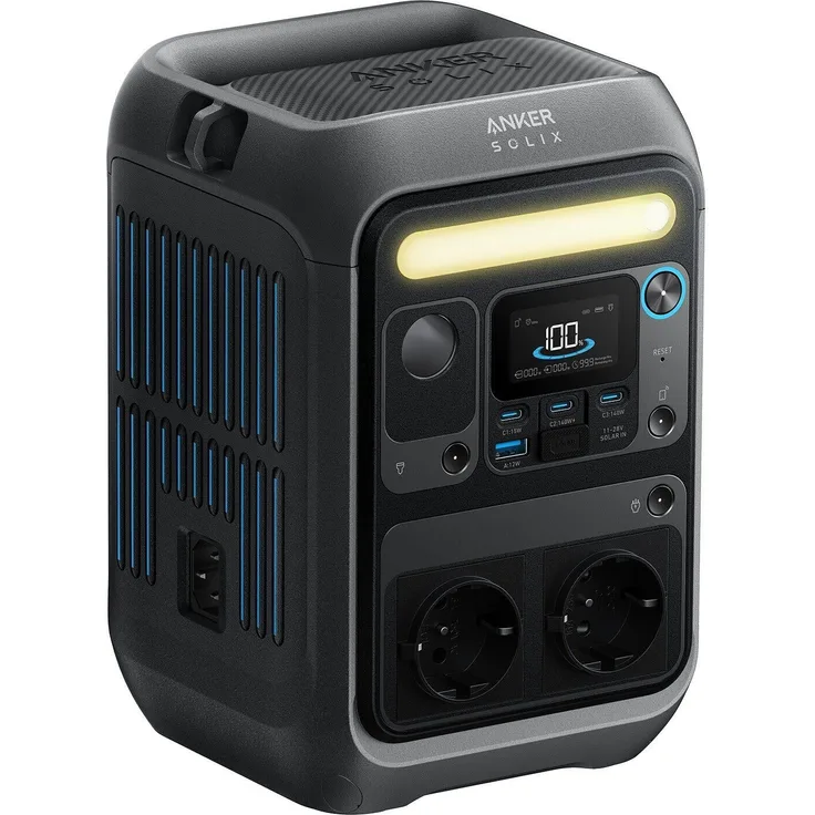 Anker SOLIX C300X Tragbare Powerstation 288Wh | 600W, Schwarz