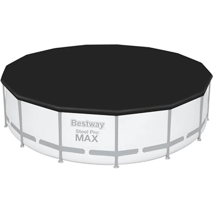 Bestway PVC-Abdeckplane Ø 470 cm, schwarz, rund