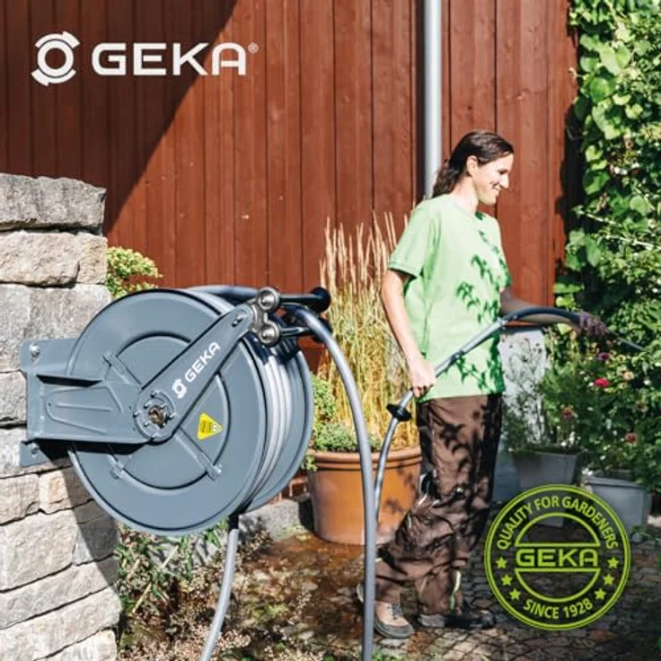 Geka Schlauchaufroller PA30SK f.Wasser L.30m Geh.STA Ausgang G 1 Zoll AG(42.9030.9) – Bild 7