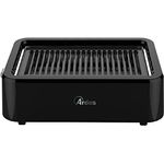 Ardes ARGRILL01 Rauchfreier Elektrogrill mit Infrarotheizung 1100 W, Tragbarer Elektro-Balkongrill, Rauchfrei, BBQ, Innen- oder Außenbereich, abnehmbarer Grill - Schwarz