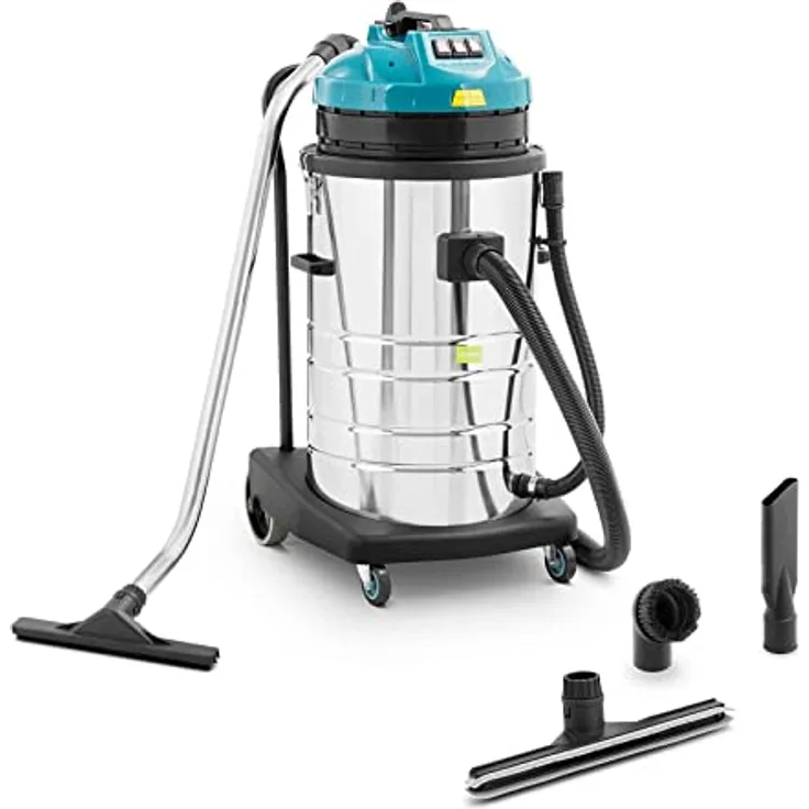 Ulsonix Floor CLEAN 80PRO+ Nass-Trockensauger 3000 W 80 L Nasssauger Industriestaubsauger Industriesauger - Edelstahl-Gehäuse, leistungsstarker Motor, 3 Leistungsstufen