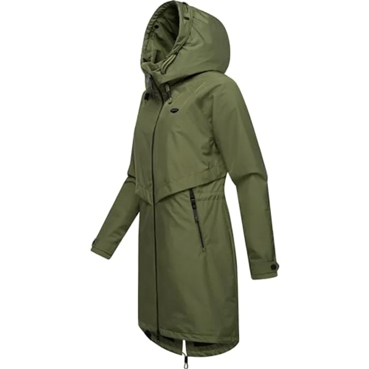 Ragwear Frodik, Damen Parka, wasserdicht und atmungsaktiv, grün, Größe L – Bild 2