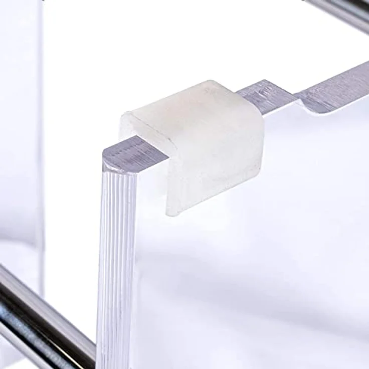 Schulte Duschsitz Acryl Transparent D182299, ergonomischer Duschhocker 469 x 393 x 275 mm, rutschfest und wasserresistent, Tragfähigkeit bis 130 kg – Bild 3